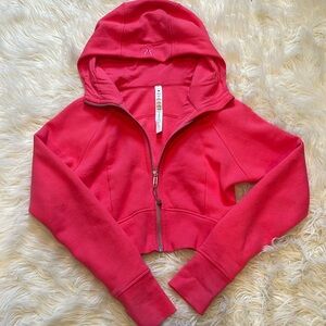 Pink size 2 lululemon cropped hoodie